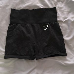 Gymshark Vital Seamless Shorts - Black Marl size Small Used